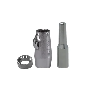 KIT SCORRISAGOLA MIM 7.5mm INOX + CODOLO 45°+RONDELLA